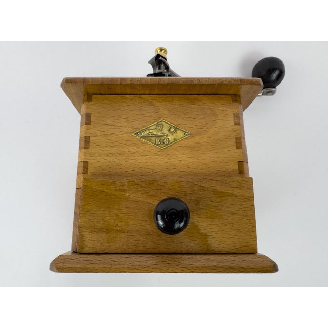 1920s Vintage Eg Émile Grulet French Manual Coffee Grinder, 1920s For Sale - Image 5 of 14