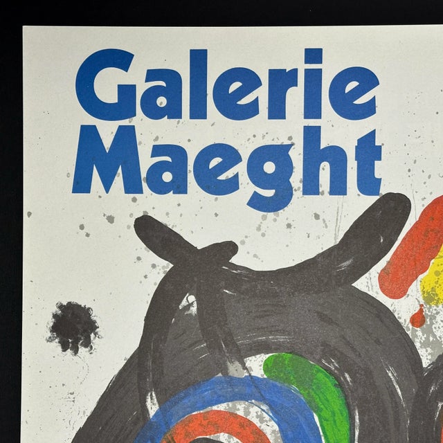 Original 1970 Joan Miró Sculpture Exhibition at Galerie Maeght Screenprint. Original print of Miró’s exhibit in Paris at...