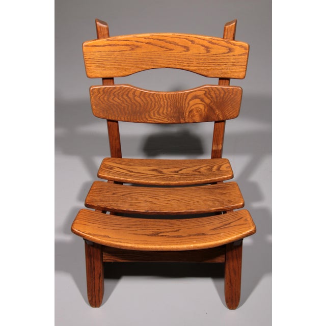 Dutch Stained Oak Chairs by Dittmann & Co for Awa, 1960s, Set of 6 For Sale - Image 10 of 15