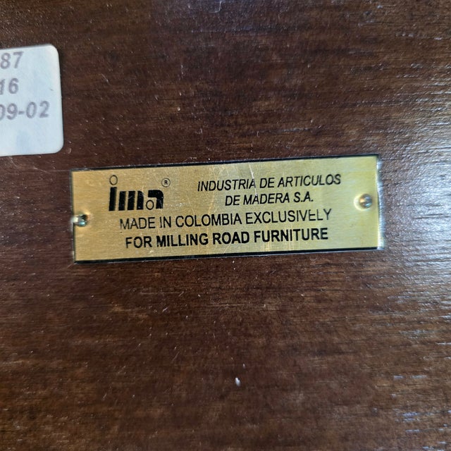 Late 20th Century Baker Furniture --- Milling Road American Empire Style Breakfast/Center Table For Sale - Image 9 of 10