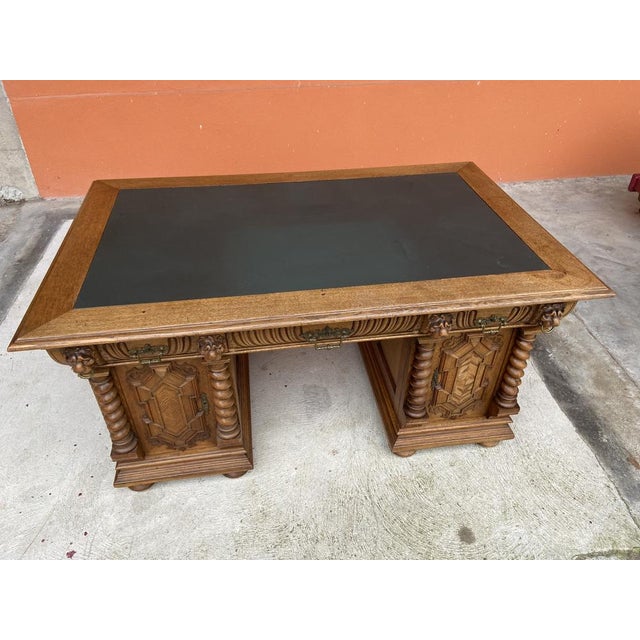 Vintage Wilhelminian Desk, 1880s For Sale - Image 4 of 16