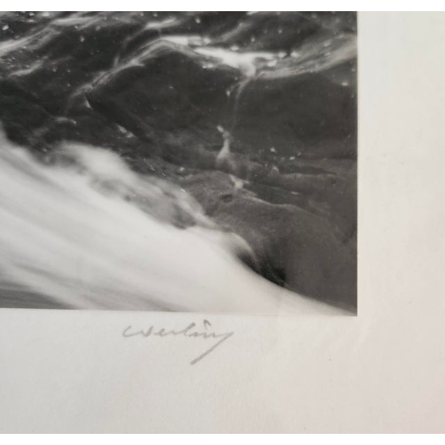 Modern Robert Werling Original Photograph Black and White Moonstone Beach Ocean Signed For Sale - Image 3 of 4