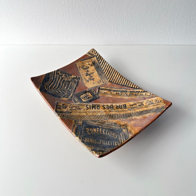 French Trompe L'œil Vide-Poche Catchall Ceramic Tray For Sale In New York - Image 6 of 12