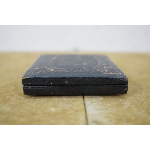 Antique 19th Century Daguerreotype Leather Picture Photo Frame 3.75" For Sale - Image 4 of 13