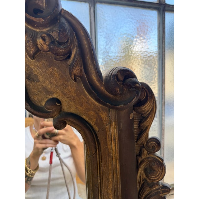 Antique Wooden Fireplace Mirror, 1800 For Sale - Image 17 of 18