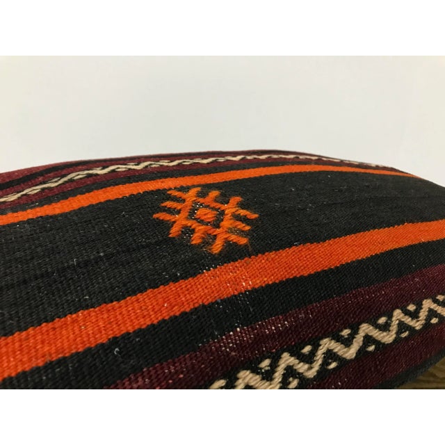 Vintage Turkish Anatolian Striped Pillow Cover For Sale - Image 4 of 6