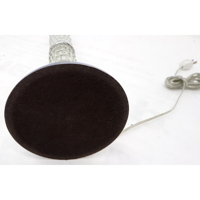 Large Crystal and Chrome Mid-Century Modern Table Lamps For Sale - Image 14 of 14