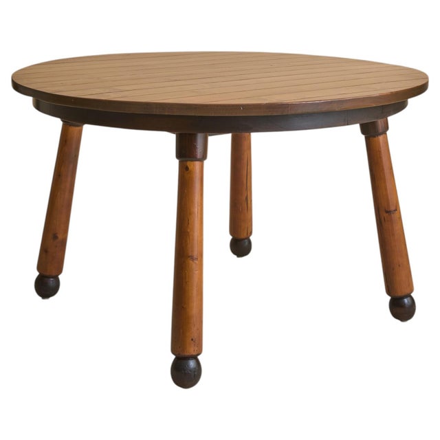 French Wood Dining Table in the manner of Georges Robert, 1960s For Sale In Chicago - Image 6 of 12