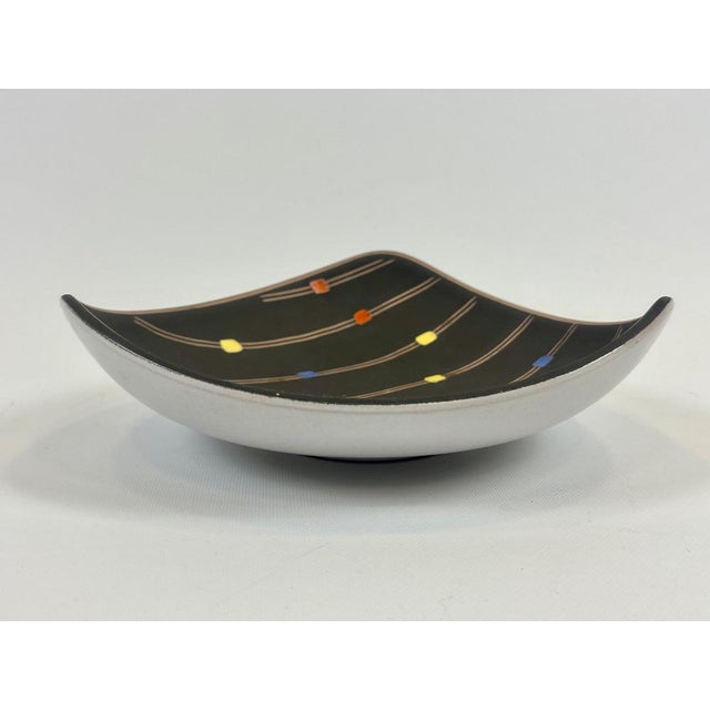 Black Mid-Century Bowl from Fohr Keramik, 1960s For Sale - Image 8 of 8
