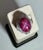 Arts & Crafts Vintage 21 Ct Star Oval Natural Ruby Cabochon & 2.45 Ct Diamond Ring , Platinum For Sale - Image 3 of 18