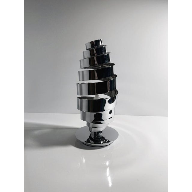 Vintage Space Age Chrome Table Lamp, 1970s For Sale - Image 6 of 6