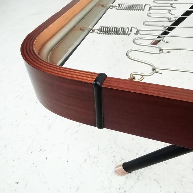 Single Bed in Curved Wood, 1960s For Sale - Image 9 of 18