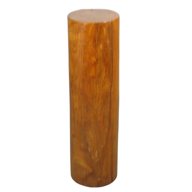 This is a vintage Molave Wood Pedestal Post that measures 28.5 inches in height. It features a warm honey color and...