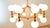 16 Light-Chandelier in Brass with Spheres For Sale - Image 6 of 18