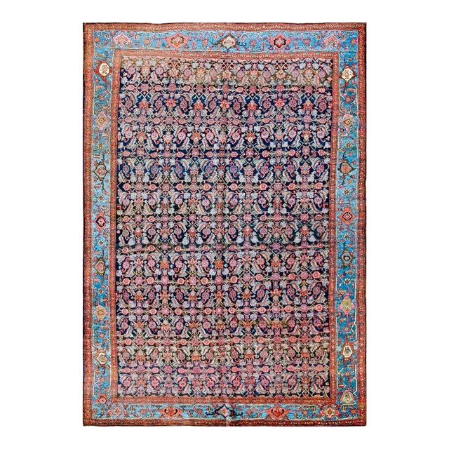 Antique Persian Bijar Rug For Sale