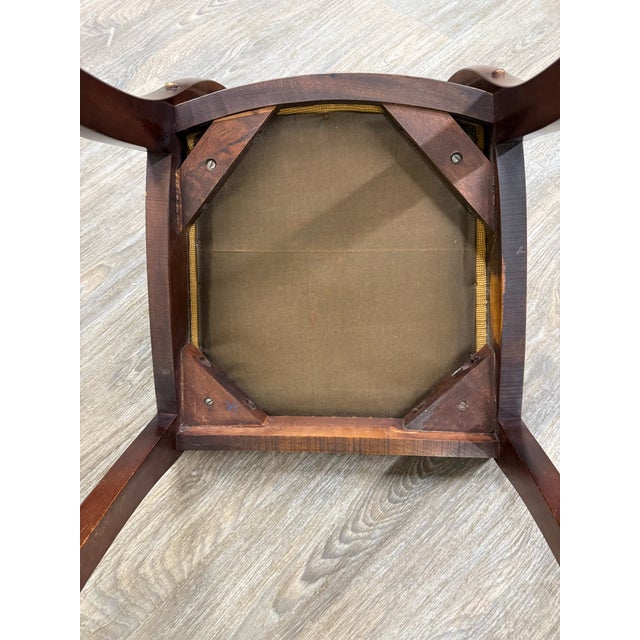 Vintage Associated Factories Duncan Phyfe Regency Style Mahogany Dining Chairs For Sale - Image 14 of 14