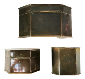 Art Deco Brass Boxes, Germany, 1960s, Set of 3