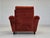 Danish Relax Armchair in Brown-Red Velour, 1980s For Sale - Image 11 of 18