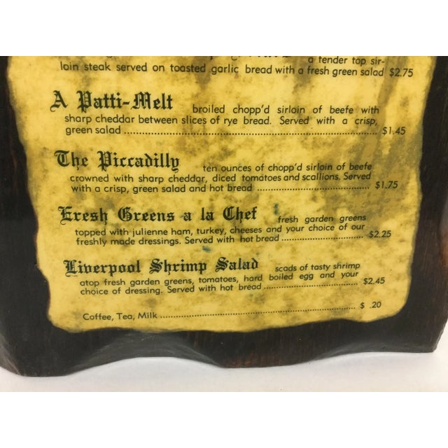 Vintage Menu Waterloo Iowa 1972 Man Cave For Sale - Image 5 of 11