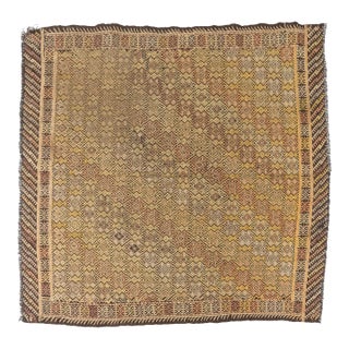 Geometric Motif Vintage Kilim For Sale