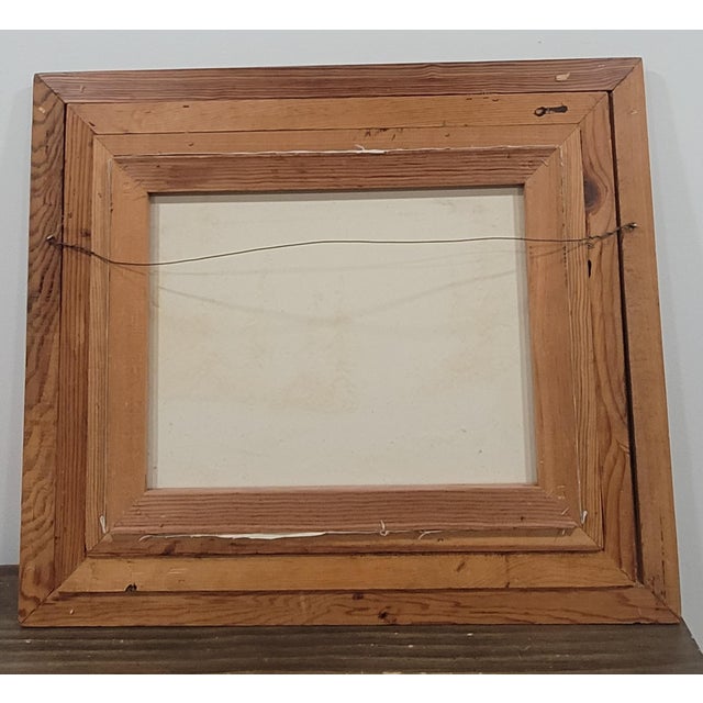 1980s Forest & Snow Capped Mountain, Vintage Oil Painting Melville 28" For Sale - Image 11 of 11