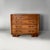 Italian Art Deco chest of drawers in wood, 1930s Wooden chest of drawers. The rounded front features four drawers with...
