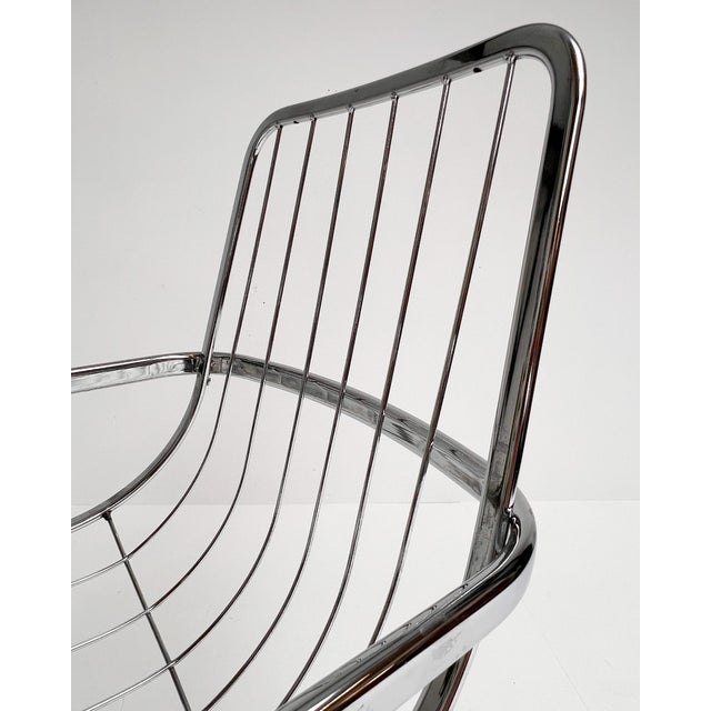 Vintage Chrome Wire Chairs by Gastone Rinaldi for Rima, 1960s, Set of 4 For Sale - Image 12 of 15