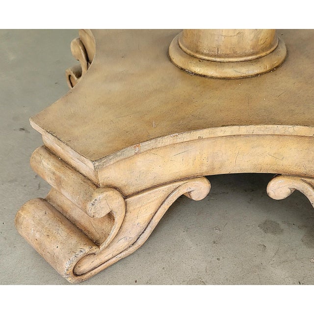 Maitland - Smith Maitland Smith Neoclassical Glass Top Dining Table For Sale - Image 4 of 8