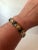 Mid-Century Modern 1980s Vintage Monet Black Enamel and Gold Link Bracelet For Sale - Image 3 of 12
