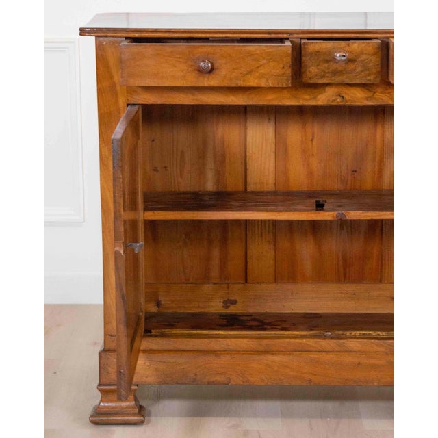 Antique Louis Philippe Sideboard Dresser Cabinet Cupboard Buffet In Walnut For Sale - Image 11 of 11
