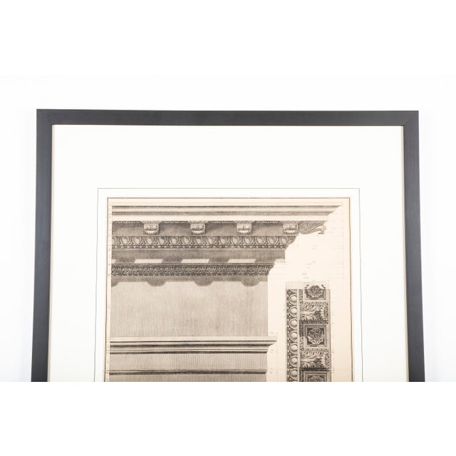 Neoclassical Etching A Roman Corinthian Capital by Francesco Piranesi For Sale - Image 4 of 6