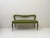 Green Upholstered Bench, 1940s, in Very Good conditions. Designed 1920 to 1949