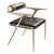Metal "Sfida" Chair, With Bronze and Tailor Made Leather For Sale - Image 7 of 8