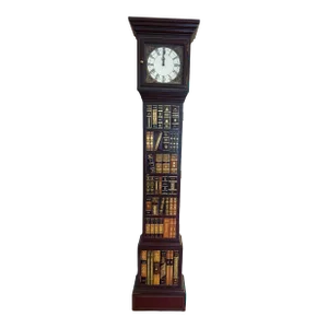 Late 1990s Maitland-Smith Grandfather Clock With Bookspline Leather Detailing