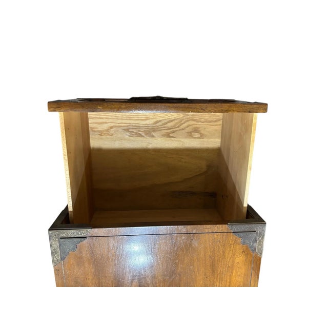 1970s 1970s Drexel Heritage Campaign Style Coffee Table For Sale - Image 5 of 7