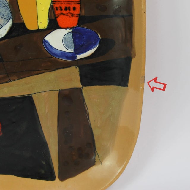 Large Italian Ceramic, 1960s, in Very Good conditions. Designed 1960 to 1969