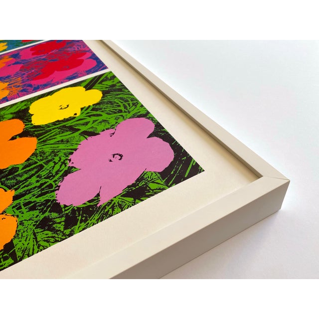 Andy Warhol Estate Vintage 1989 First Edition Lithograph Print Extra Large Framed Pop Art Poster " Flowers " 1970 For Sale - Image 11 of 15