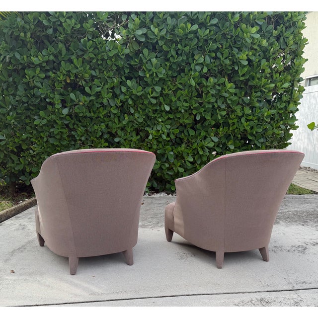 Vintage John Hutton for Donghia Lounge Chairs, Pair For Sale In Naples, FL - Image 6 of 13