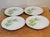 A rare set of four beautiful 8" earthenware pottery plates hand-decorated and glazed in a lily of the valley motif. Each...