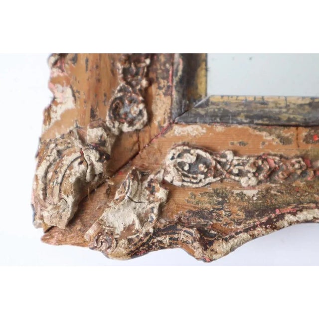 Small Baroque Mirror Ghost Mirror with Mirror Glass For Sale - Image 4 of 11