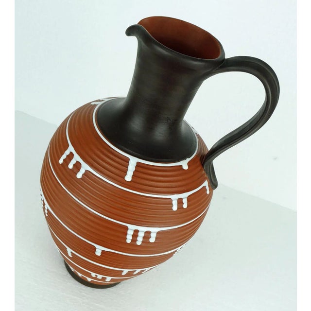 Mid-Century Modern Vintage Large Jug Vase from Ilkra Keramik For Sale - Image 3 of 8