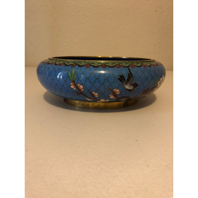 Vintage Mid-Century Modern Cloisonne Enamel Bowl For Sale - Image 4 of 6
