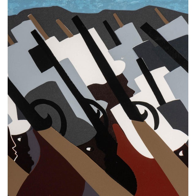1990s Jacob Lawrence "The March" Screenprint, 1995 For Sale - Image 5 of 13
