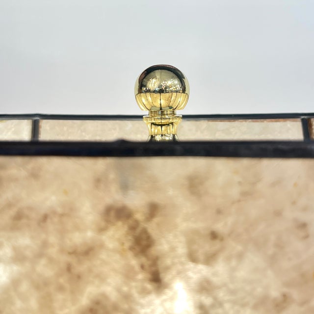 Pair of 1960s Albarelli Italian Tall Matte White Gold Murano Glass Table Lamps For Sale - Image 4 of 12