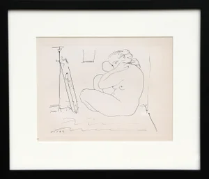 1980s Nude Model, Plate 5 Pochoir After Pablo Picasso