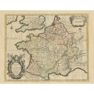Antique Map of France by Mortier, 1710 For Sale