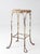 Farmhouse Vintage Twisted Iron Garden Stool With Wood Top For Sale - Image 3 of 14