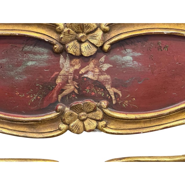 18th C Venetian Painted Marble Top Commode For Sale - Image 10 of 10