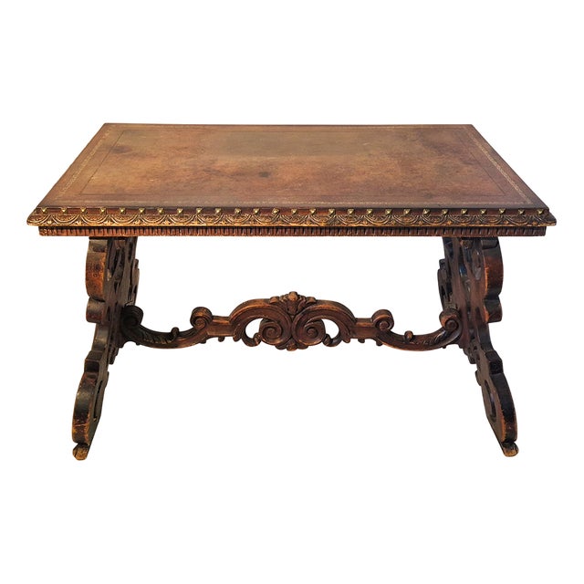 Antique Writing Table, 1980s For Sale