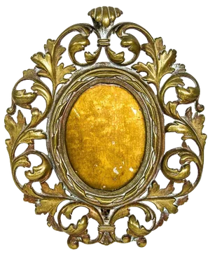 19th Century English Gilt Bronze Rococo Frame